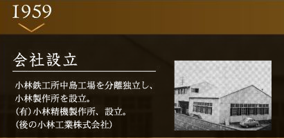 小林工業株式会社 会社設立